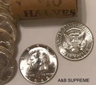 (1) 1965-1969 Kennedy Half Dollar From Obw Roll Choice Gem Bu Unc. 40% Silver