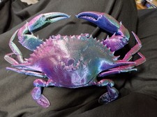 New Full size Multicolor 3D Printed Crab