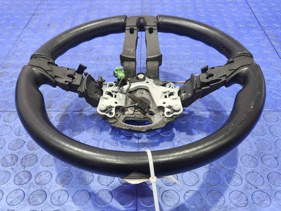 2003-2006 BMW Z4 Steering Wheel Brushed Alloy Black Leather OEM 32306758158 - image 4 of 4