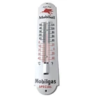 Vintage Mobilgas Sign - Gas Service Pump Ad Sign on Porcelain Thermometer