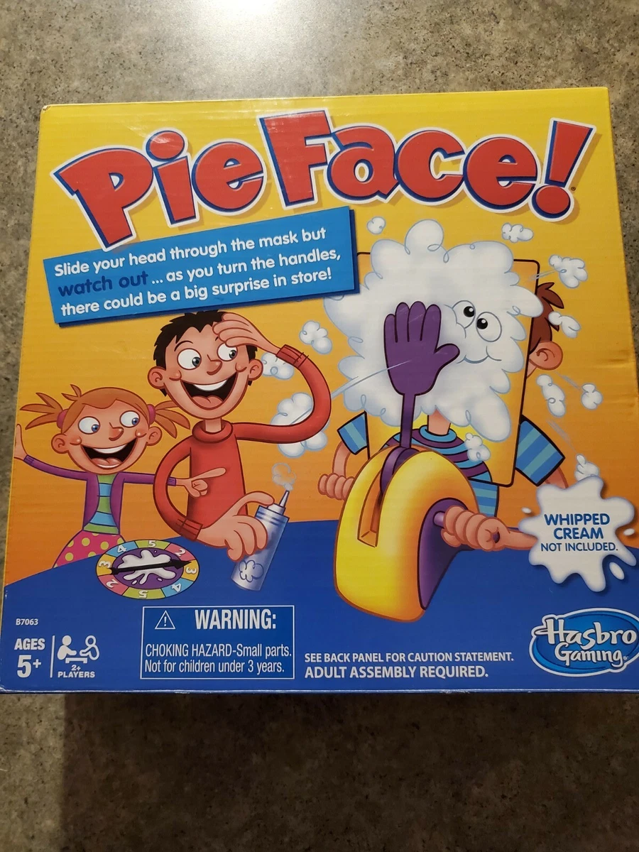 Pie Face! Pie-Throwing Whipped Cream Game Multi-Player Family Fun Hasbro