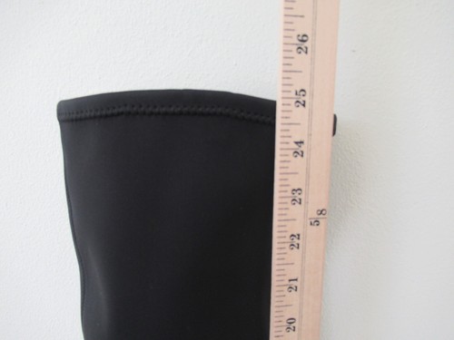 Halston Heritage Women's Sz. 7 Dani Black Over the Knee Dress Boots Fabric Upper - Picture 15 of 17