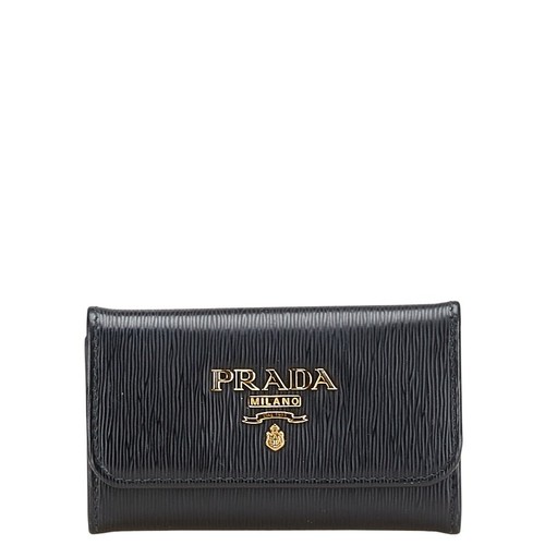 PRADA Logo Metal 6-row Key holder Women 【Used】 - Picture 3 of 10