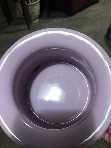 VTG CHILD'S ANTIQUE PINK POTTY ENAMELWARE CHAMBER POT~ In Original Box - Picture 4 of 6