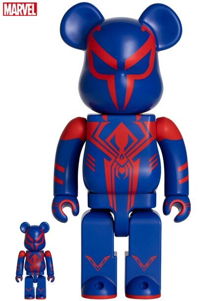 BE@RBRICK SPIDER-MAN BLACK 100％ &amp; 400％ BE@RBRICK MARVEL SPIDER MAN BLACK SUIT 400% 100% 2022