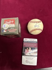 Javy Lopez Signed Rawlings Official Major League Baseball JSA Atlanta Braces #