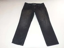 Buffalo by David Bitton Men's Jackson Straight Stretch Jeans Size 40 x 30 Black