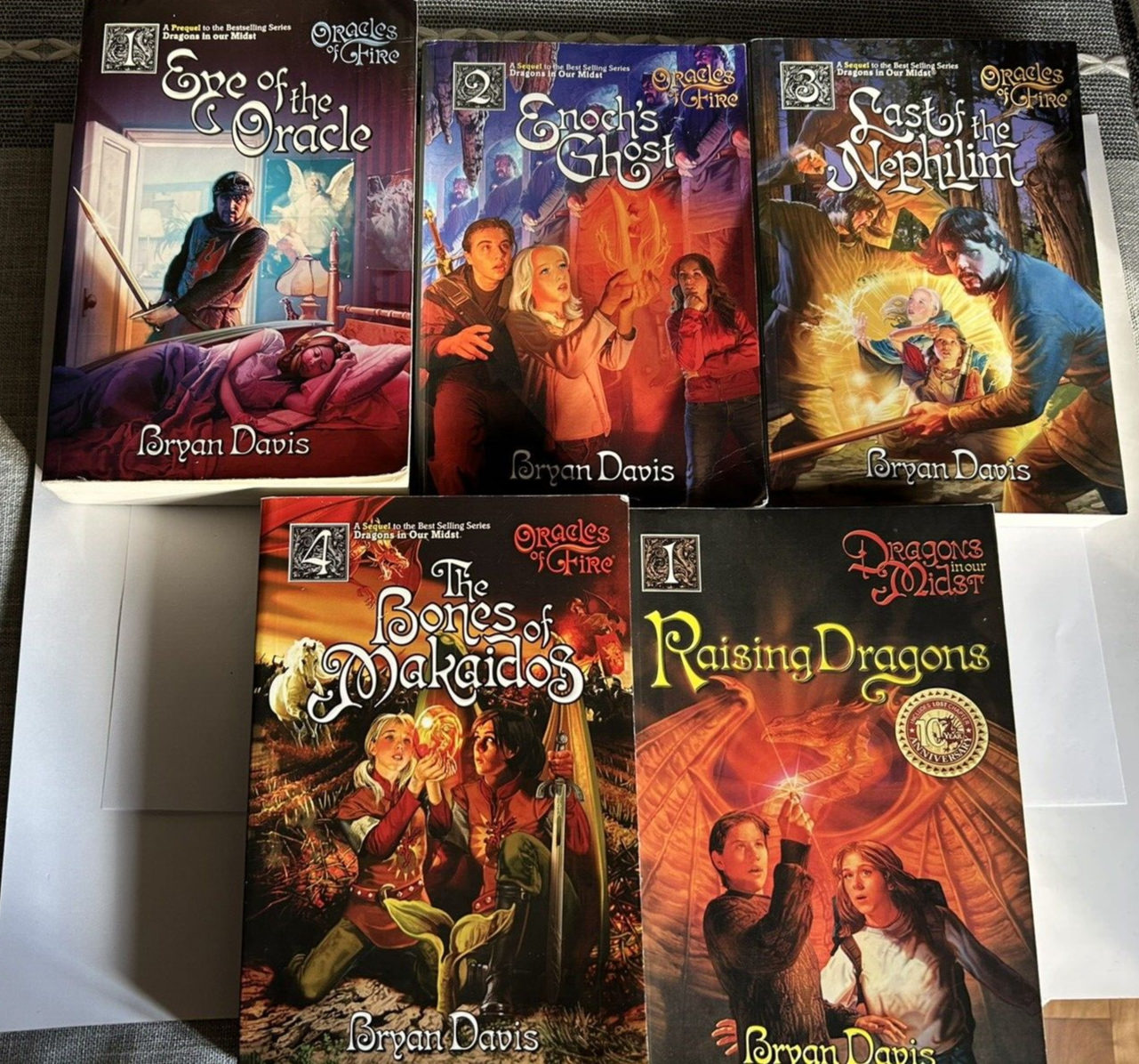 Bryan Davis Oracles of Fire Book Series  + Dragons in Our Midst Book I  PB
