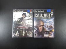 2 PlayStation 2 Games: Call of Duty Finest Hours, Medal of Honor: Vanguard (RCD)