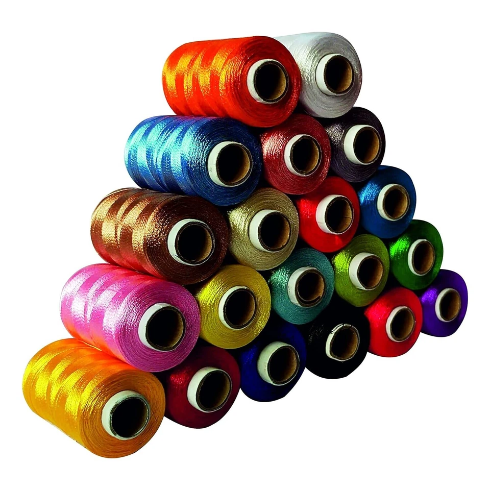 Silk Embroidery Threads Assorted 20 Pcs 20 Colors 900m Approx. US - Image 3 of 3