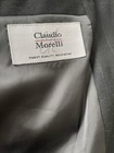 Mens Black Pinstripe 3 Button Suit Jacket and Pants 46 Claudio Morelli — photo 2