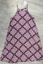 BOHO Womens Strappy Sun Dresses Summer Beach Midi Dress Plus Size 6-20 Holiday