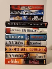 Lot of 10 John Wells Books Alex Berenson WOLVES Prisoner SHADOW PATROL 12 Days