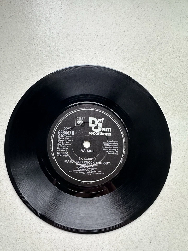 L.L. Cool J - Around The Way Girl / Mama Said Knock You Out. 7” Vinyl. VG+ - Image 4 of 4