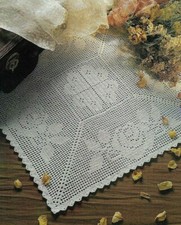 HEARTS A BLOOM DOILY 17" HOME DECOR DIGEST SIZE CROCHET PATTERN INSTRUCTIONS