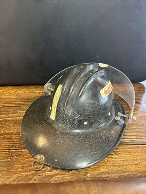 OLD E.D. Bullard Co. Hard Boiled Fiberglass Fireman Helmet | eBay