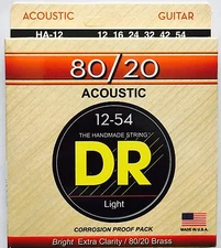 DR HA-12 Hi-Beam 80/20 Acoustic Guitar Strings 12-54 medium