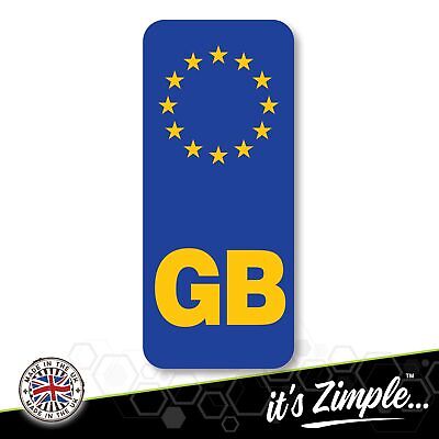 GB NUMBER PLATE STICKER For Motorcycles Motorbikes EU European Vinyl Sticker