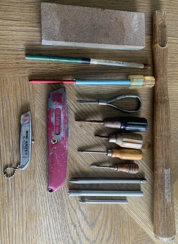 Lot Of 14 Tools Vintage Mini-Knife by Evans Vintage Box Cutter Razor Made in USA