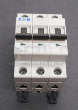 NEW EATON FAZ-B15/3 MINI CIRCUIT BREAKER 15A 3 POLE 480V 278846