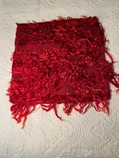 Vintage Tulu Pillow Red 16x16