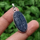Natural Tourmaline Gemstone Pendant 925 Sterling Silver Plated Handmade Jewelry