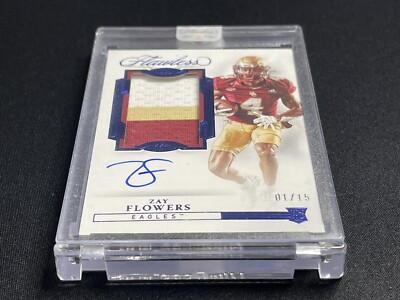2023 Panini Flawless Collegiate - Rookie Patch Autographs Vertical