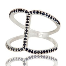Fashion Women 925 Sterling Silver Jewelry, Engagement Wedding Gemstone Ring