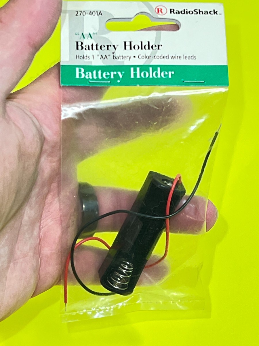 Vintage NOS 270-401A RadioShack 1 AA Battery Holder with color coded Wire  Leads! | eBay