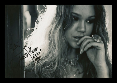 JOSS STONE AUTOGRAPHED SIGNED & FRAMED PHOTO PRINT