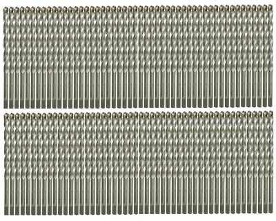 Masonry Concrete Drill Bit Set 3/16''x3-1/2'' Carbide Tip Tapcon Flat Shank-100Pcs