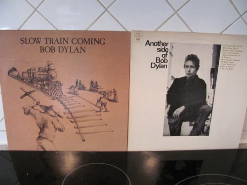 LOT 2 LPS BOB DYLAN ANOTHER SIDE OF, DLOW TRAINING COMING COLUMBIA 70'S VINYL EX