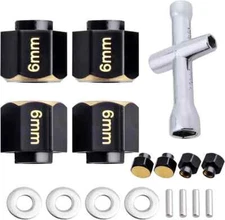 Brass Hex Extension for TRX4M Upgrades Parts Extended Wheel Hex Hubs Extenders