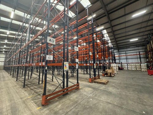 Used Pallet Racking - 43no 8m High 1100mm Frames & 302no Beams 3300mm L ...