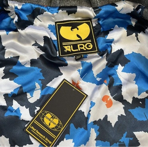WU TANG X LRG JACKET SIZE 3XL CREAM VARSITY WOOL JACKET LIFTED RESEARCH GROUP - Picture 8 of 11