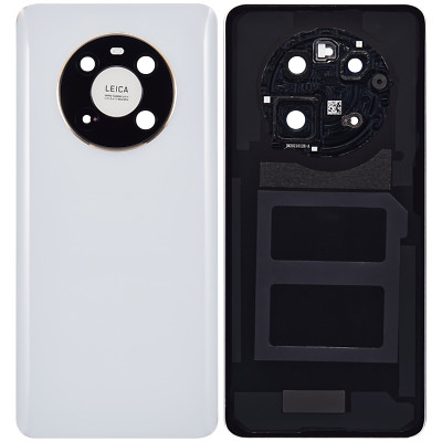 Back cover Glass With Camera Lens Compatible With Huawei Mate 40 (White)