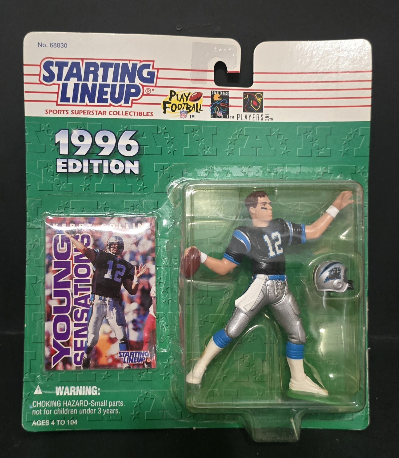 1996 🏈 Kerry Collins Starting Lineup, QB Panthers and 1996 Pacific Card #GC5 thumbnail 3