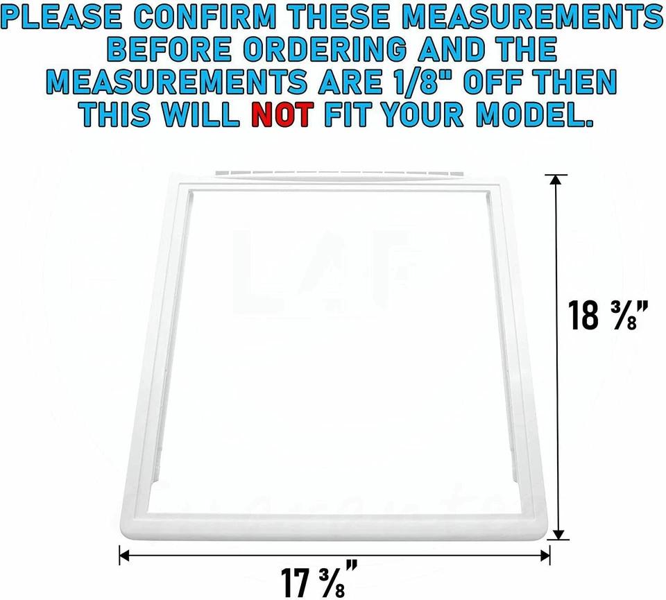 Marco de estante Meat Pan (superior) compatible con Frigidaire PS2363832 241969501 Foto 2 de 4