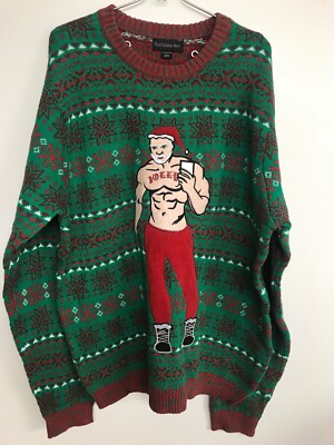 Blizzard Bay Men s Selfie Santa Ugly Christmas Sweater, XXL