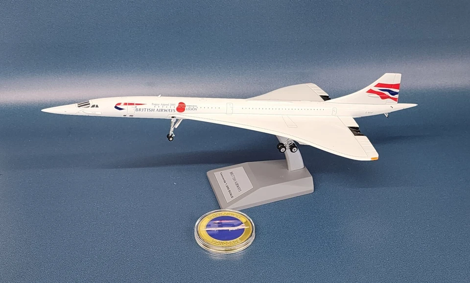 1:200 ARD200 British Airways (Poppy appeal) - Aerospatiale Concorde 102 - G-BOAF - Image 3 of 3