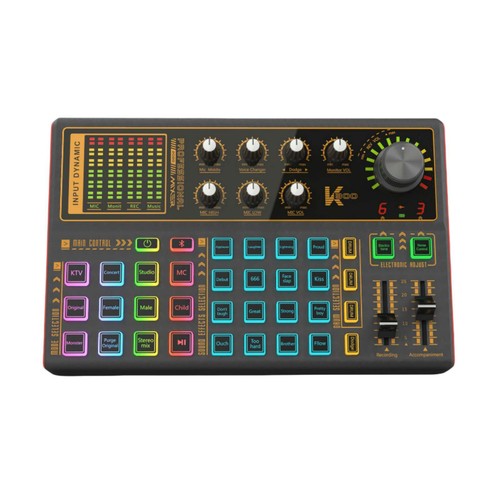 Upgrade Live Sound Card DJ Audio Podcast Recording Equipment Mixer Bluetooth - Picture 12 of 13