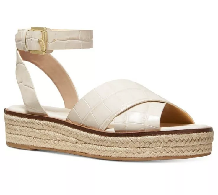 Michael Abbott Sandal Leather Lt Cream Size 10 M |