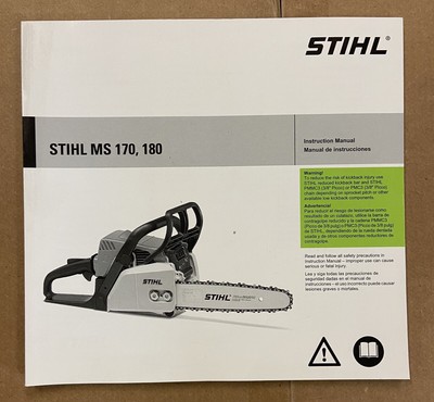 Genuine Stihl Ms 170 180 Chainsaw Instruction Owner S Manual Ebay