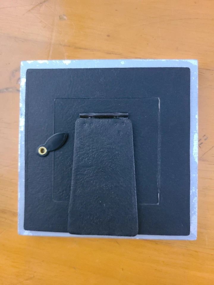 Marco de fotos 1999 Carr Halo Angels 2 1/2 x 2 1/2 marco de fotos plateado y dorado nuevo Foto 4 de 4