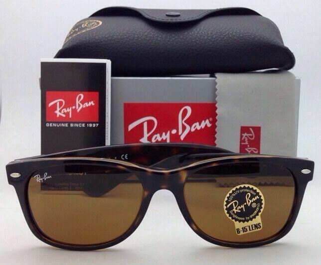 New Ray-Ban Sunglasses NEW WAYFARER RB 2132 710 55-18 Havana