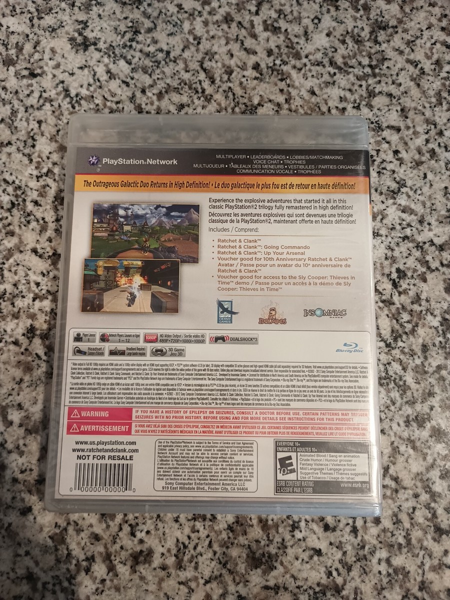PS3 Ratchet & Clank Collection PlayStation 3 Not for RESALE PS3 Ratchet & Clank Collection PlayStation 3 Not for RESALE