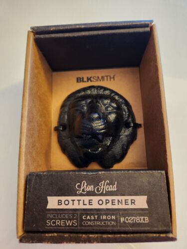 Cast Iron Wall Mounted Lion Head Bottle Opener Kitchen Pub Bar Beer Opener NEW - Picture 1 of 1