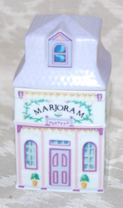 Lenox Spice Village Marjoram Jar & Lid 1989 Porcelain