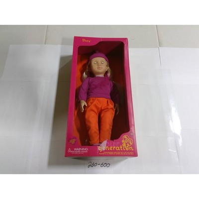Our Generation Shay Doll 18 Inch Blonde Hair Blue Eyes Purple Orange Outfit New