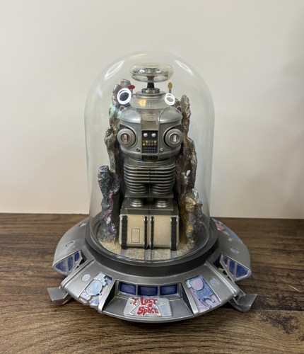 Lost In Space Franklin Mint B-9 Robot Figurine 1998 BROKE HEAD AND HANDS - READ